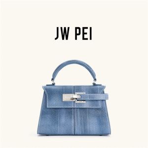 JW PEI Womens Handbag Elise Designer Fashion 2026 New Denim Blue Tote Bag Small Square Crossbody Bag Premium Women Bag