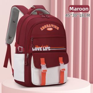 TAOZIAWA | Light New Student Backpack Large Capacity 1-6 Grade