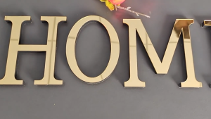 【LOCAL SELLER】1PCS-Brand New High Quality 26 Gold Letters DIY 3D Mirror Acrylic Wall Sticker Decals Home Decor Wall Art Mural Smooth Clean Flat