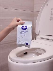 Disposable Waterproof Adhesive Toilet Seat Cover Travel Portable