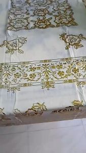 Khăn trải bàn chữ nhật 15-2.3m bông hồng-  Bền đẹp sang trọng chống thấm