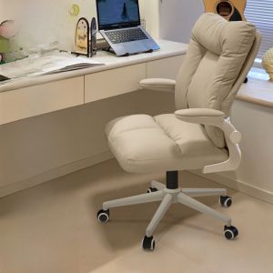 Home Use Computer Chair for Girls Bedroom Desk Study Writing Chair Makeup Chair Dormitory Comfortable Long Sitting Small Back Chair