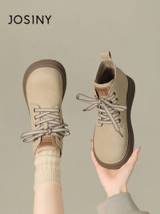 Josiny | Platform Fleece-lined High-top Vintage Versatile Short Boots