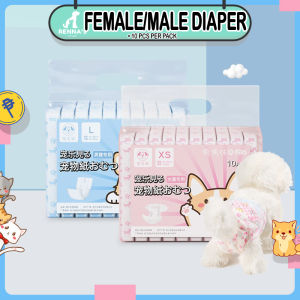 Rennas Female Male Dog Diaper For Dog Disposable Cat Diaper For Cat Pet Diaper Dog Accessories