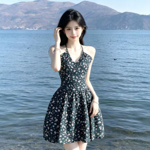 Vintage Unique Halter Dress 2026 Summer