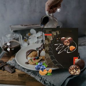 Sugar-Free Blueberry Cedar Nut Chocolate Candy Womens Favorite Low-Temperature Chocolate Snack from Russia ARLES Brand