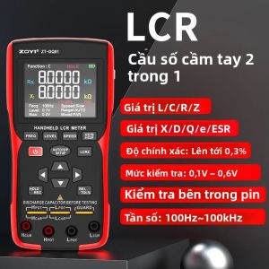 Máy Đo LCR Kỹ Thuật Số Cầm Tay ZOYI DQ01/DQ02 Độ Chính Xác Cao Với Chức Năng Đo Điện Trở Trong Cho Việc Tự Chế Điện