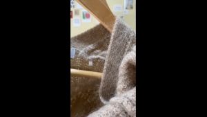 งานญี่ปุ่นนำเข้าแขนยาว เสื้อคลุมขนสัตว์ ไม่มีกระดุม สีมินิมอลสุดๆ