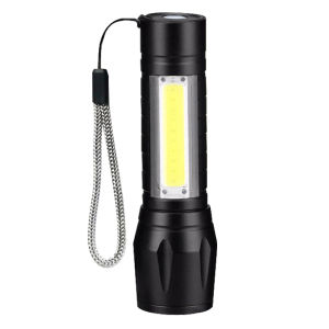 NIOYE | Strong Light Rechargeable Portable Mini Flashlight with Side Light