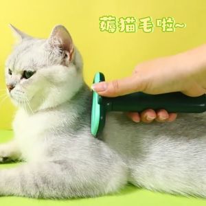 Pet Hair Comb Cat Dog Fur Remover Grooming Brush Cat Flea Comb Self-cleaning Comb