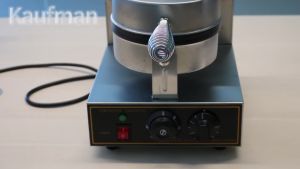 (Garansi 1 tahun) Pembuat wafel Commercial 220V Single Head Electric Waffle Maker Mesin Wafel Anti Lengket Stainless Steel