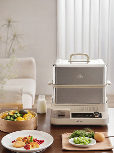 Midea | Multi-function Home Stainless Steel Layered Timer-enabled Steam Pot
