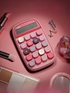 Mini Portable Voice Calculator Financial Accounting Small Size Cute Goddess Model Business Office Use High Aesthetic Value