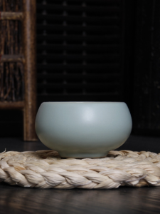 Ruyao Tea Cup Tianqing Zen Meditation Drinking Cup Ceramic Tea Set Pure Color Host Single Cup Chinese Style Dining Utensils