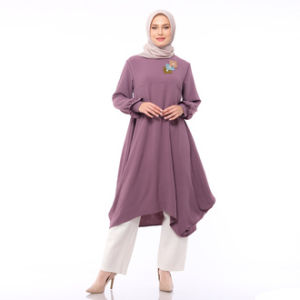 DZELLIA (Nada) dalam Lavender - Baju Tunik Wanita Terbaru 2024