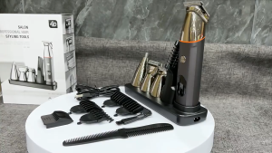 5-in-1 MenS Multifunctional Grooming Set Nose Hair Trimming Facial Care Body Hair Trimming Suitable for Both Dry and Wet Use for Individuals or Stylists USB Rechargeable Magnetic Base Long Battery Life Perfect Gift