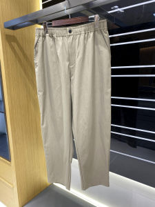 Designer Line! Skin-friendly Comfortable Summer New Mens Lightweight Breathable Elastic Waist Casual Straight Leg Pants Trendy