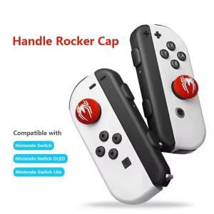 2pcs Silicone Spider Analog Thumb Grip Caps Compatible with Nintendo Switch OLED/Switch Lite/Switch Joystick Protective Cover