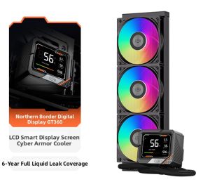 Pccooler | RGB Digital Display Water Cooler for Desktop PC CPU