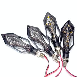 1 Cặp Đèn LED Xe Máy Biến Tín Hiệu Đèn 12V Phía Trước Phía Sau Đèn Báo Cho Xe Honda Harley Cafe Race Yamaha Suzuki Moto Phụ Kiện