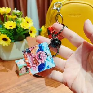 Rubik đồ chơi trí tuệ cho bé móc khóa rubik mini Nezha đồ chơi phát triển trí tuệ Natra cute