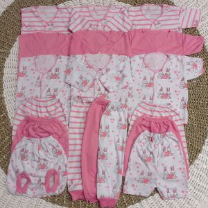 Paket Baju Baju Bayi Seri Pink set Baju Bayi Cewek Newborn 18 Pcs / 12 pcs FATHIR BABY ID