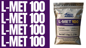Best Amino L-Methionine 100% Pure Feed Grade Amino Acid - 1kg Repacked for Pet Health