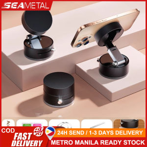 360° Degree Adjustable Vacuum Suction Cup Double-sided Magnetic Mobile Phone Holder Foldable For Magsafe Lazy Car Suction Cup Holder