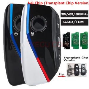 Upgraded Smart Remote Key 315MHz/433MHz/868MHz NO Chip (Transplant Version) for BMW CAS4 CAS4+ FEM BDC 1 3 5 7 Series