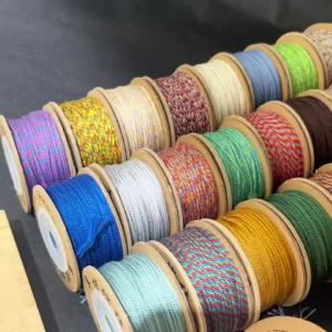 1/1.2/1.5mm Polyester Hand Twisted Cord Trim for Garment Sewing Gift Wrapping Knot Braiding Home Textile DIY Craft Projects