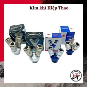Đầu nối nhanh dây hơi chia 2 chia 3 - Đầu nối hơi máy nén khí NDC2C3