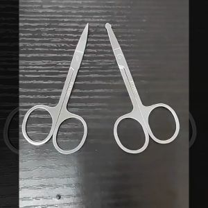 INNEOV Stainless Steel Scissors Beauty Tools Nose Hair Trimmer Eyebrow Trimming Makeup Scissor Beard