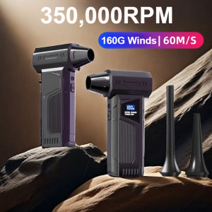 M4 Powerful Air Blower Brushless Motor Turbo Jet Fan 160g Wind Pressure Portable Vacuum Cleaner Blower 4-Gear Speed Adjustable