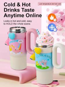 Ice Bar Cup high color value giant large capacity cute card rabbit liner ulation water cup