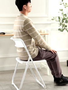 Bona Foldable Plastic Chair stool Folding Chair Waterproof Seat Designer Dining Chair/ Conference Chair Small chair 折叠椅