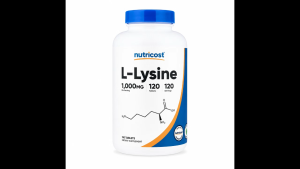 Nutricost L-Lysine 1000mg Lysine Supplement Tablets for Adult 120 Tablets 1000mg Essential Amino Acid Supplement