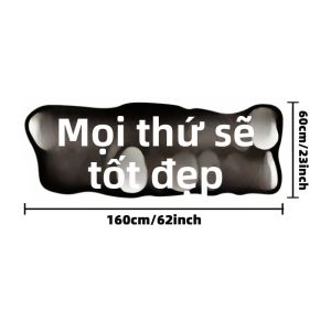 VIKAMA Động Lực Truyền Cảm Hứng Thảm Trải Sàn Mềm Mại Chống Trơn Trượt Thảm Khuyến Khích Cho Phòng Khách Phòng Ngủ Trang Trí Nhà Polyester