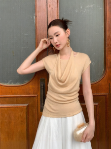 XXNING | Áo Thun Ôm Body Vòng Cổ V