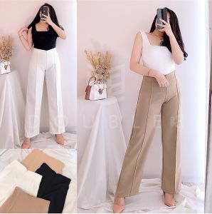 Celana wanita terbaru kulot highwaist JUMBO model cubit long pant ootd viral korean style