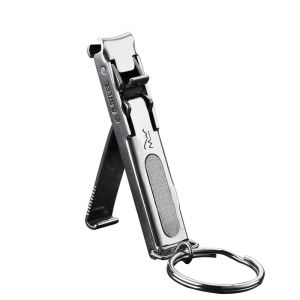 Ultra Thin Nail Clippers Collapsible Portable Travel Fingernail Keychain Scissors Cutter Stainless Steel Manicure Tools Kits