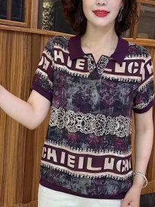 QIAOXIZI | Slimming Loose Short Sleeve T-shirt for Women 2025 Summer Edition