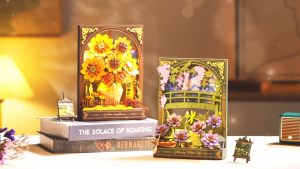 Robotime Rowood Golden Sunflower Wall Art 3D Wooden Puzzle (TH002) Wooden Flower Puzzle