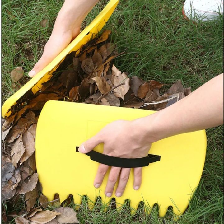 1 Set Serrated Handheld Rake Garden Leaf Collector Outdoor Leaf Trap ...