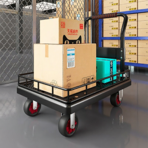 Portable foldable storage cart