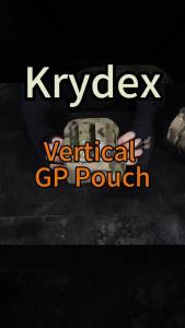 2024KRYDEX Tactical Molle Vertical GP Pouch General Purpose Utility Pouch Bag Storage Waistbag Outdoor  Accessories
