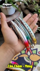 Mồi Kinglure120 câu cá Mồi lure câu cá ChẽmMăng 12cm/14gram