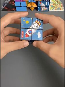 💢READY STOCK💢Brainstorming Decompression magic cube Puzzle Rubik Cube Technology Deformation 立体百变无限魔方块益智几何3d异形儿童小玩具男孩