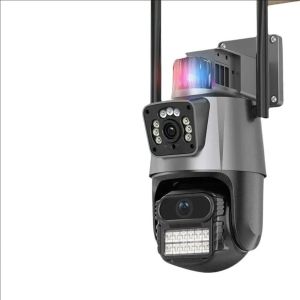 Camera PTZ Hai Ống Kính 4K HD 8MP Không Dây Ngoài Trời Camera An Ninh IP CCTV Với Tính Năng Tự Động Theo Dõi Và Đàm Thoại Hai Chiều