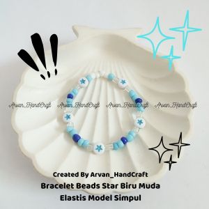 Bracelet Star Beads Elastis Model Simpul