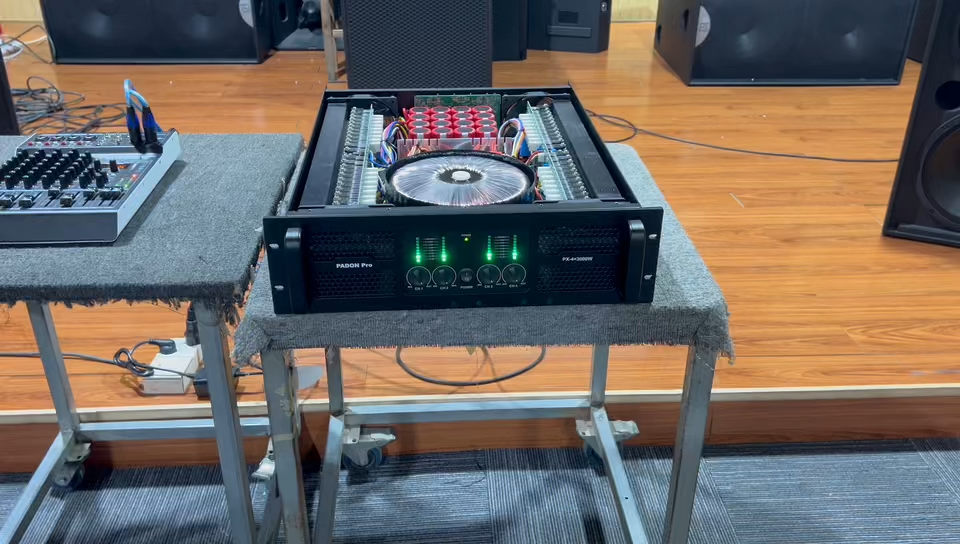PADON Pro PX-4×3000W Professional Power Amplifier 4 Channel H Class 3U Rack Mount